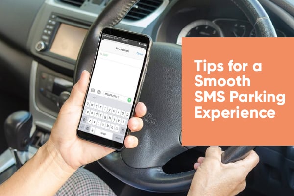 Paying for parking by SMS with a Sharjah or Ajman plate